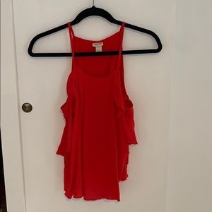 3/$15 Target Red chiffon tank top spaghetti strap
